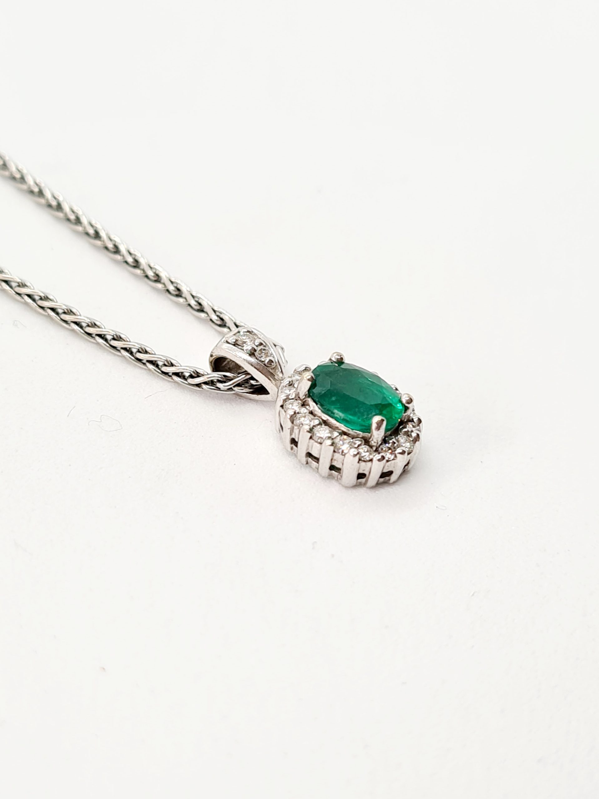 18ct-white-gold-oval-emerald-and-diamond-pendant