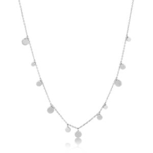 Ania Haie Geometry Mixed Disc Sterling Silver Necklace