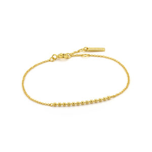Ania Haie Modern Minimalism Ball Bracelet Gold Plated Sterling Silver