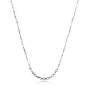Ania Haie Modern Minimalism Ball Necklace Sterling Silver