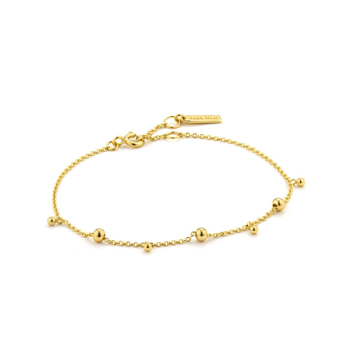 Ania Haie Modern Minimalism Stud Bracelet Gold Plated Sterling Silver