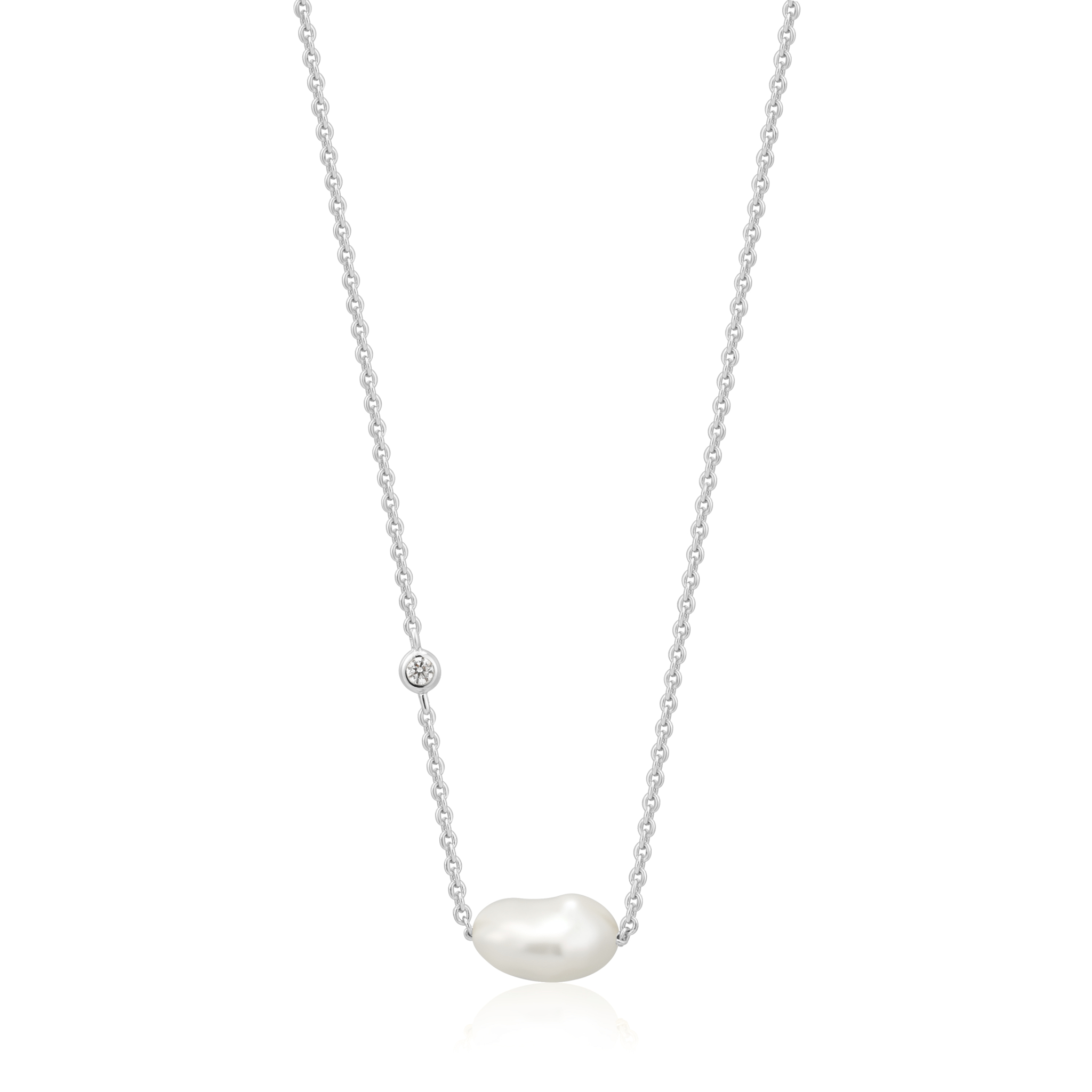 Ania Haie Pearl of Wisdom Silver Necklace