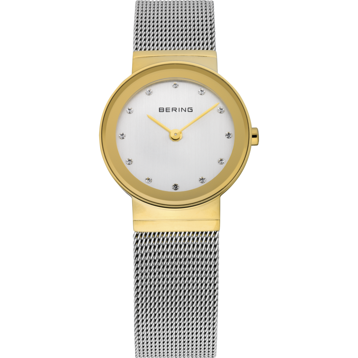 Bering Ladies Watch - Classic Yellow Plated & Stainless Steel Watch