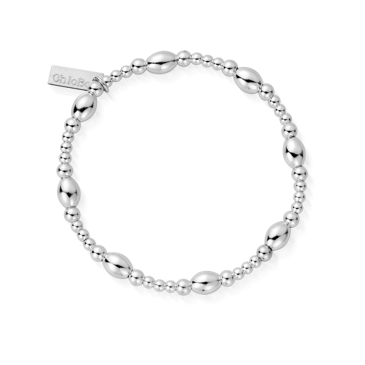 ChloBo Sterling Silver Cute Oval Bracelet