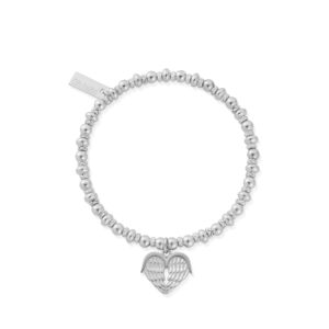 ChloBo Sterling Silver Sparkle Heavenly Heart Bracelet