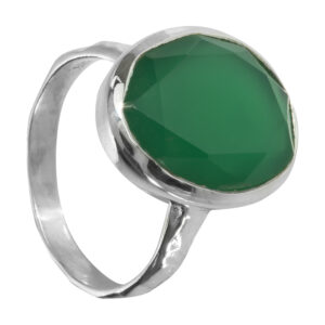 Juvi Green Onyx Sterling Silver Lago Ring