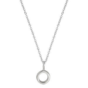 Juvi Initial O Charm set in Sterling Silver (chain not included)