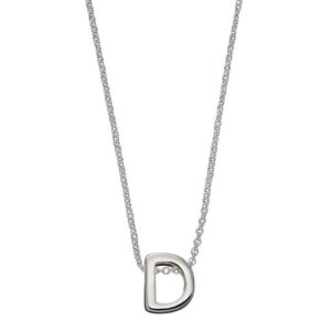 Sterling Silver Initial 'D' Pendant