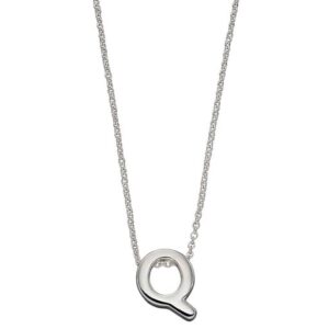 Sterling Silver Initial 'Q' Pendant