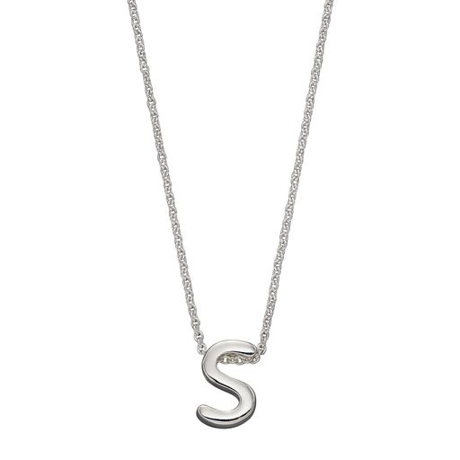 Sterling Silver Initial 'S' Pendant