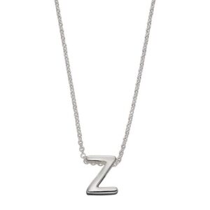 Sterling Silver Initial 'Z' Pendant