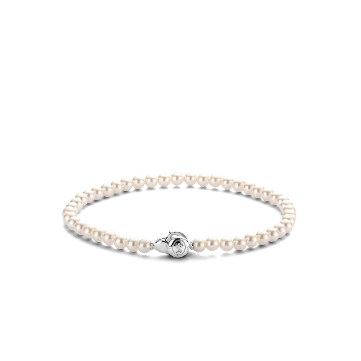 Ti Sento Sterling Silver Pearl Bracelet