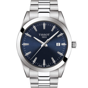 Tissot T-Classic Gentleman Stainless Steel Round Navy Dial Watch