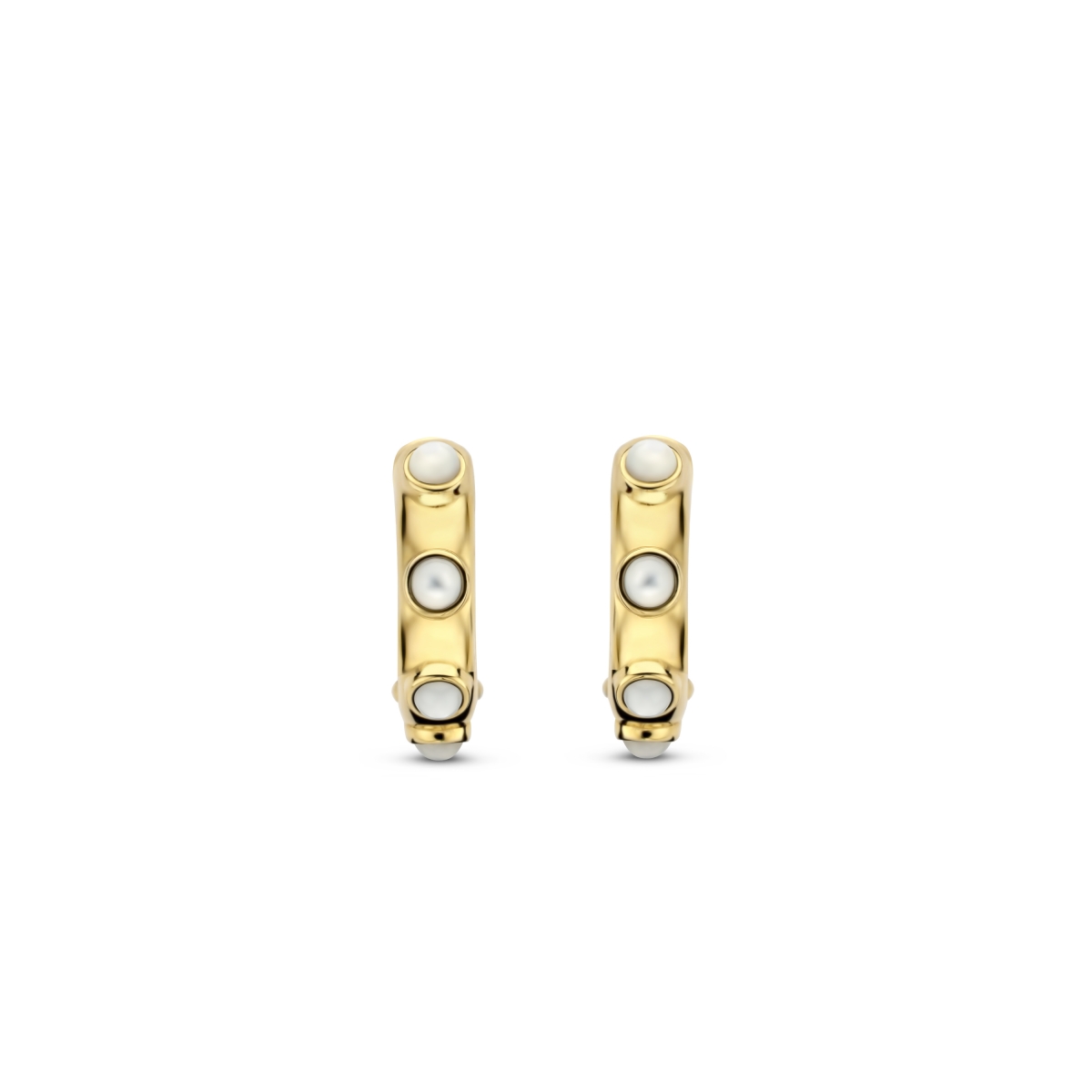 ti-sento-sterling-silver-gold-plated-mother-pearl-studded-hoop-earrings
