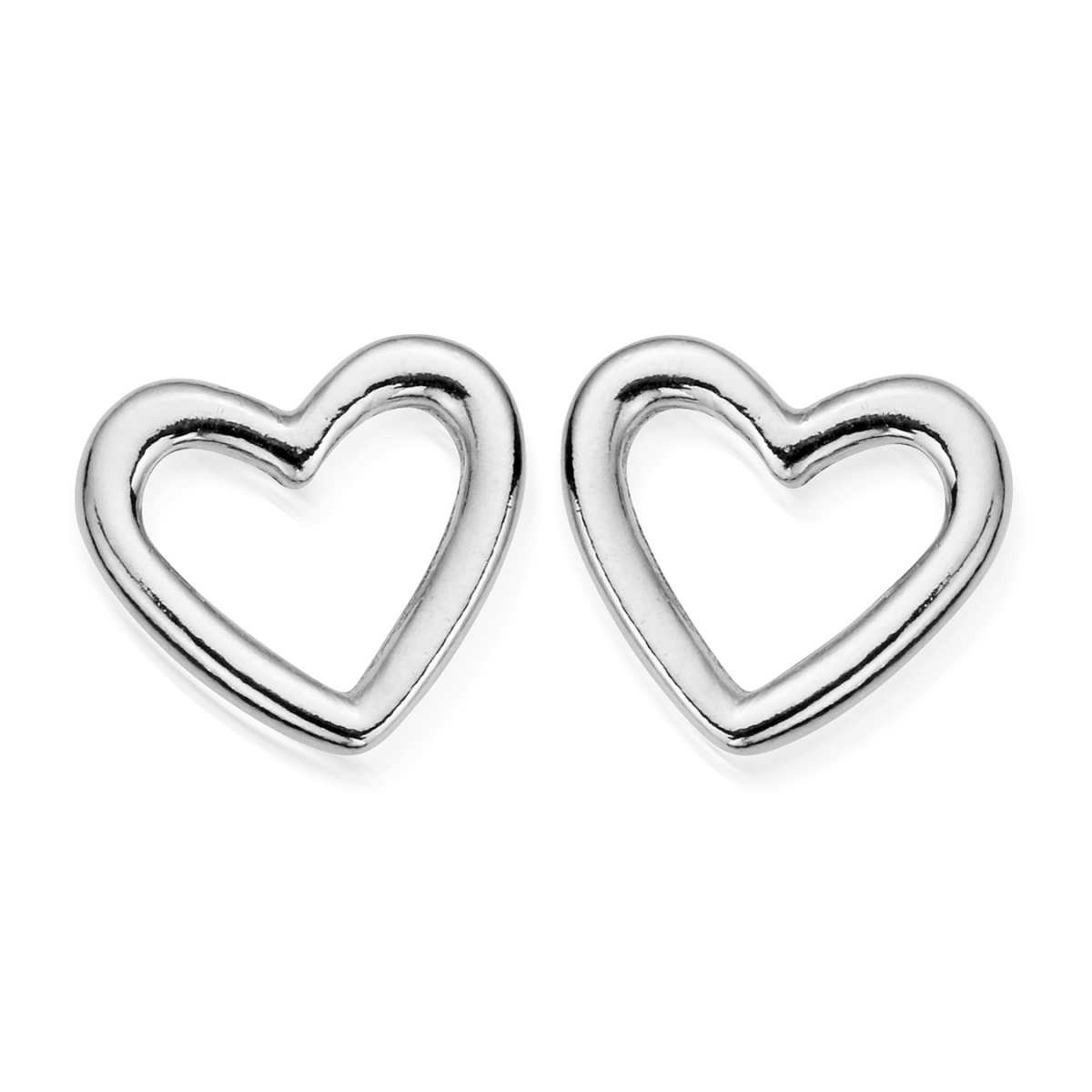 chlobo-sterling-silver-open-heart-stud-earrings