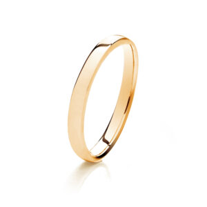 Yellow gold 2.5mm wedding ring