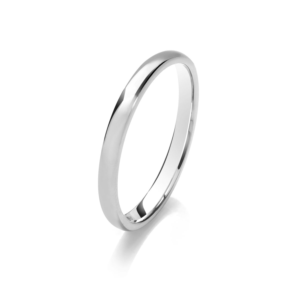 Platinum 2mm Traditional Court Wedding Ring