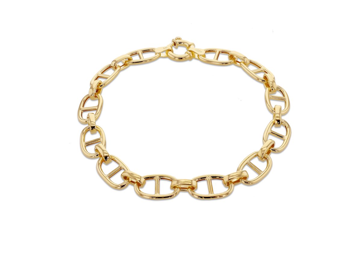 9ct Gold Rambo Link Bracelet