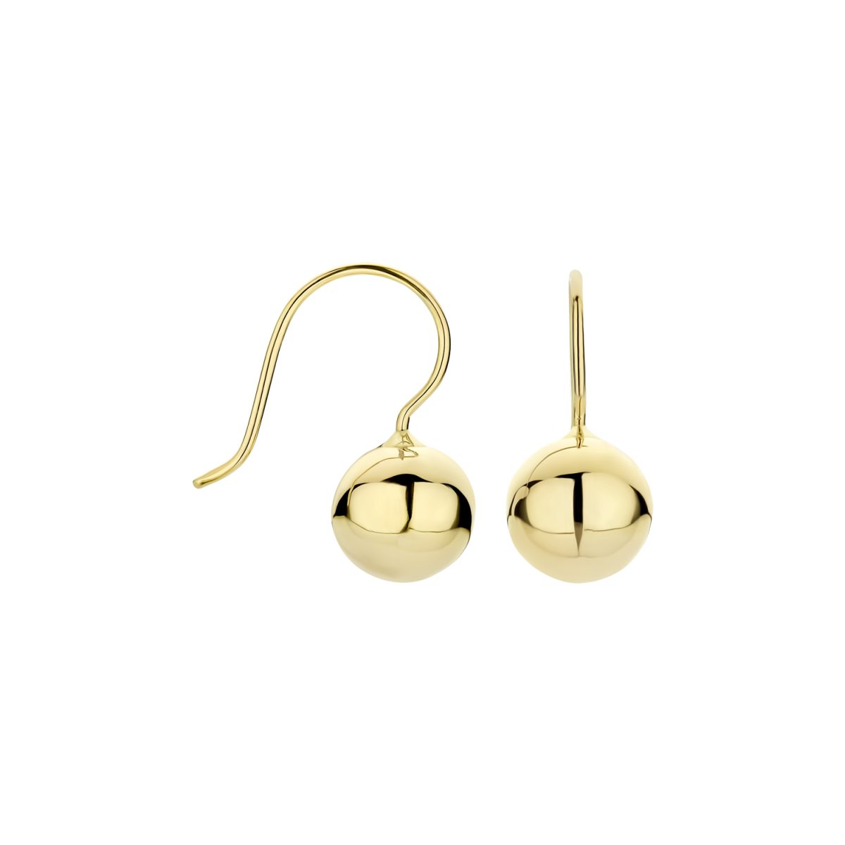 Blush 14ct Yellow Gold Ball Drop Earrings