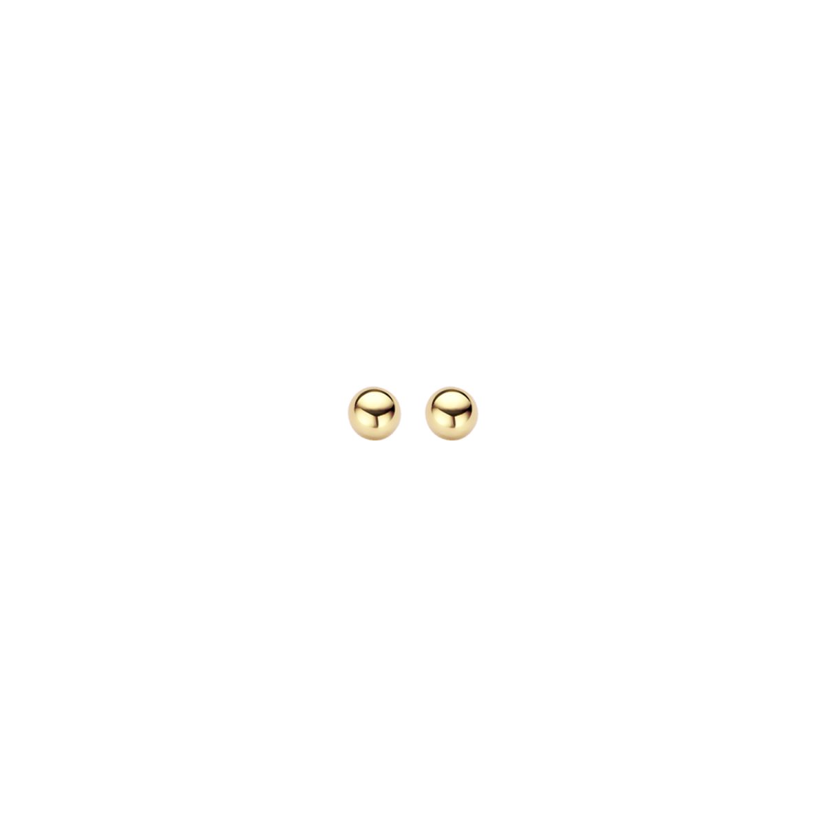 Blush 14ct Yellow Gold 3mm Ball Stud Earrings