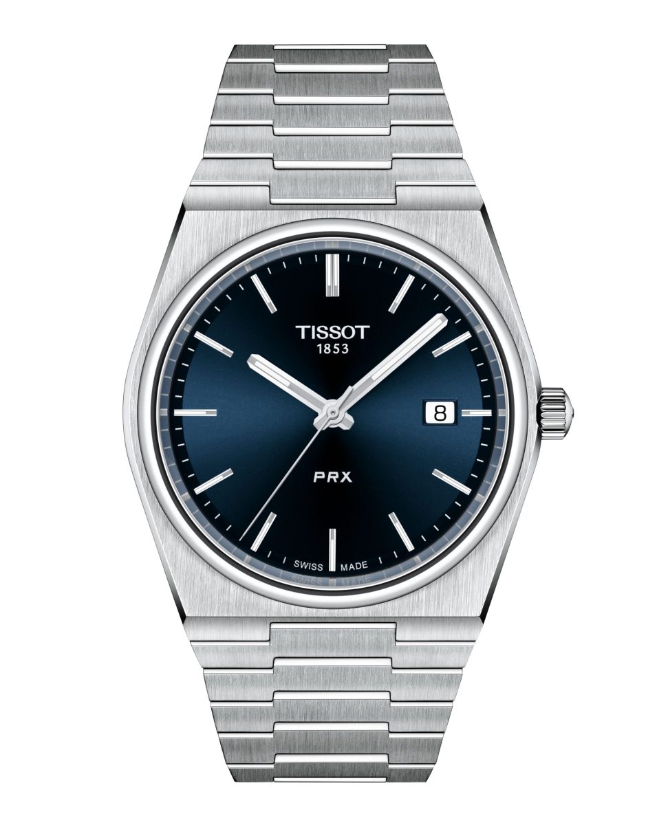Tissot PRX Stainless Steel Navy Dial Gents Watch