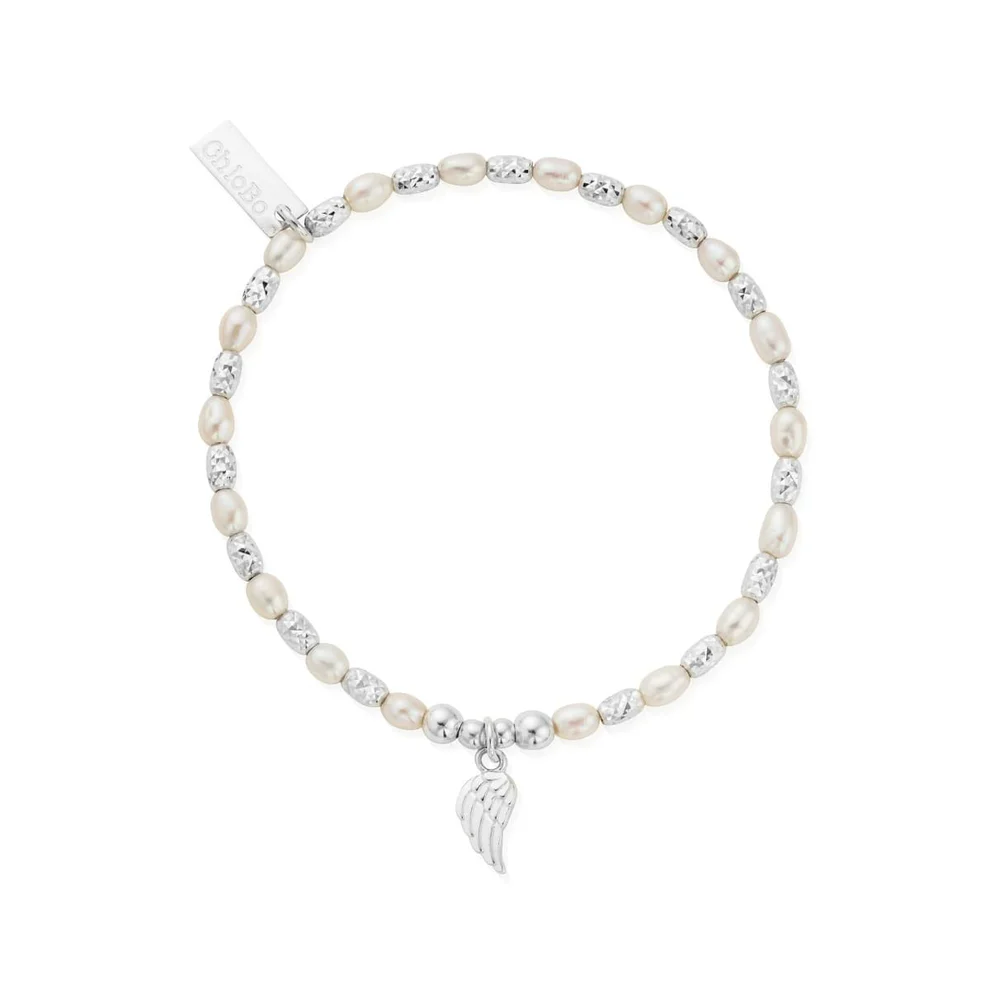 ChloBo Sterling Silver Pearl Forever & Always Bracelet