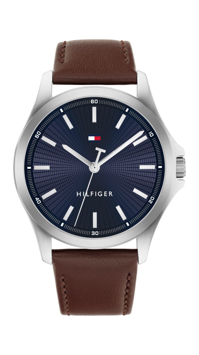 Tommy Hilfiger Bruce - Navy Dial Brown Strap - Gents Watch