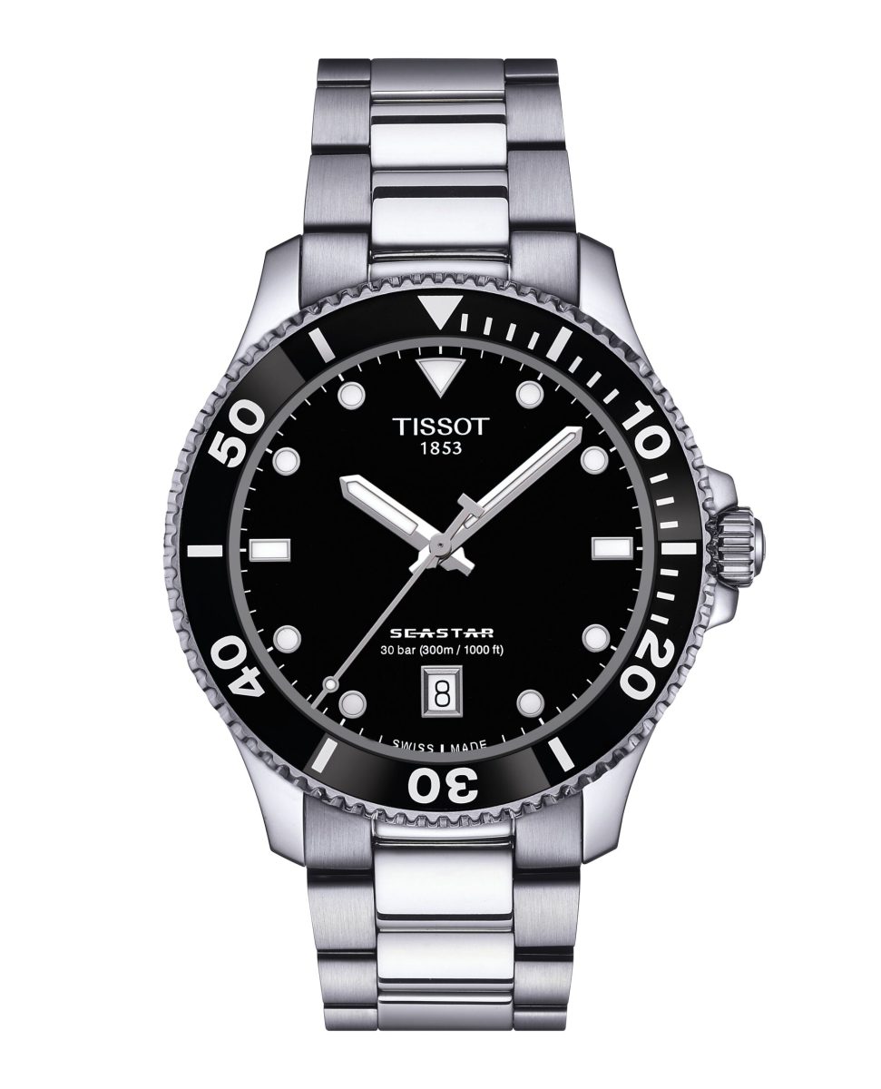 Tissot Seastar 1000 Black Dial Stainless Steel