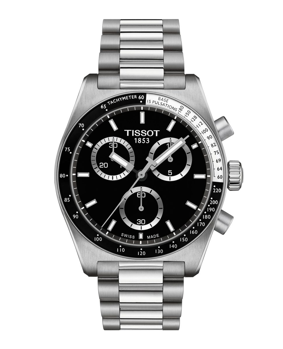 Tissot PR516 Black Chronograph Stainless Steel