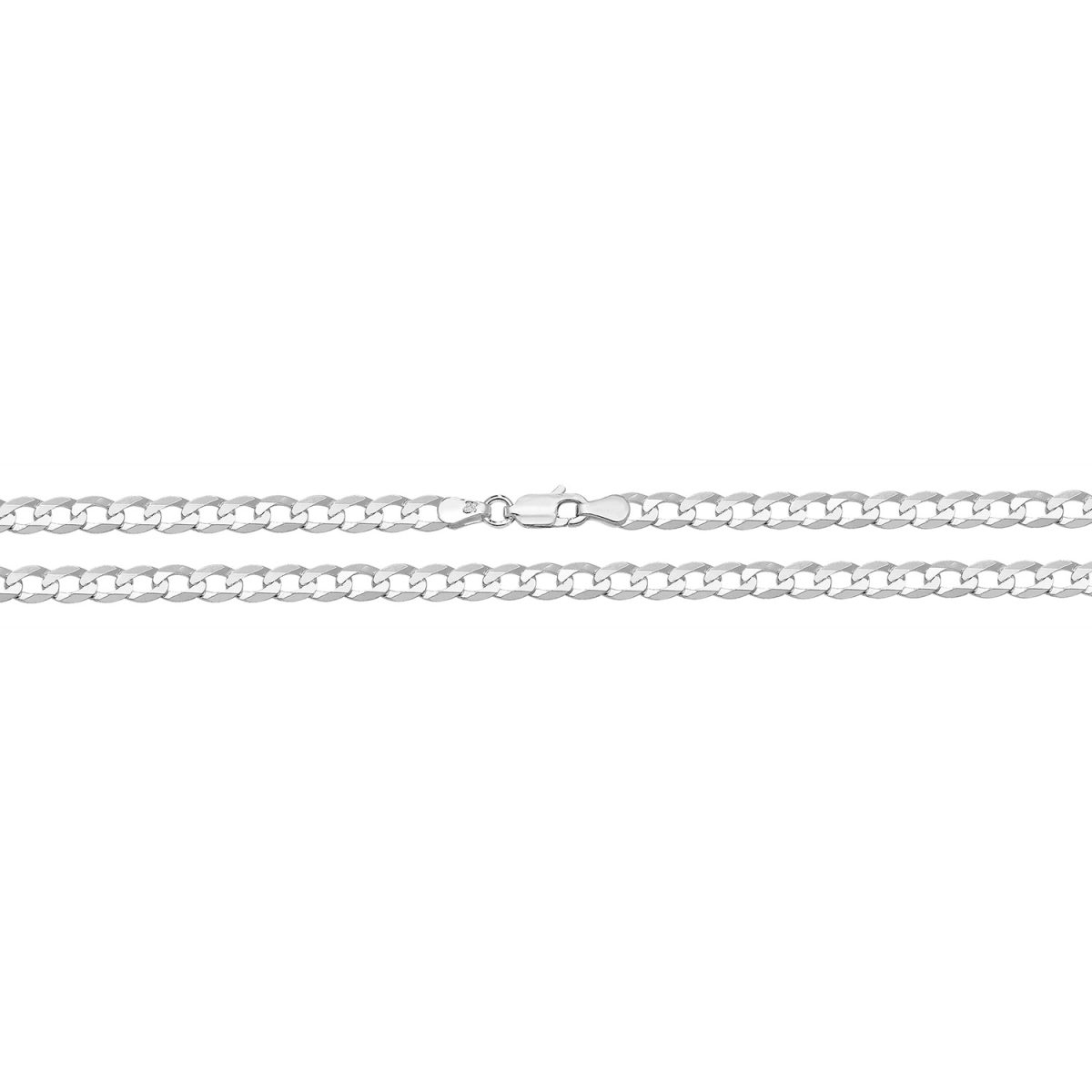 Sterling Silver Flat Curb Chain