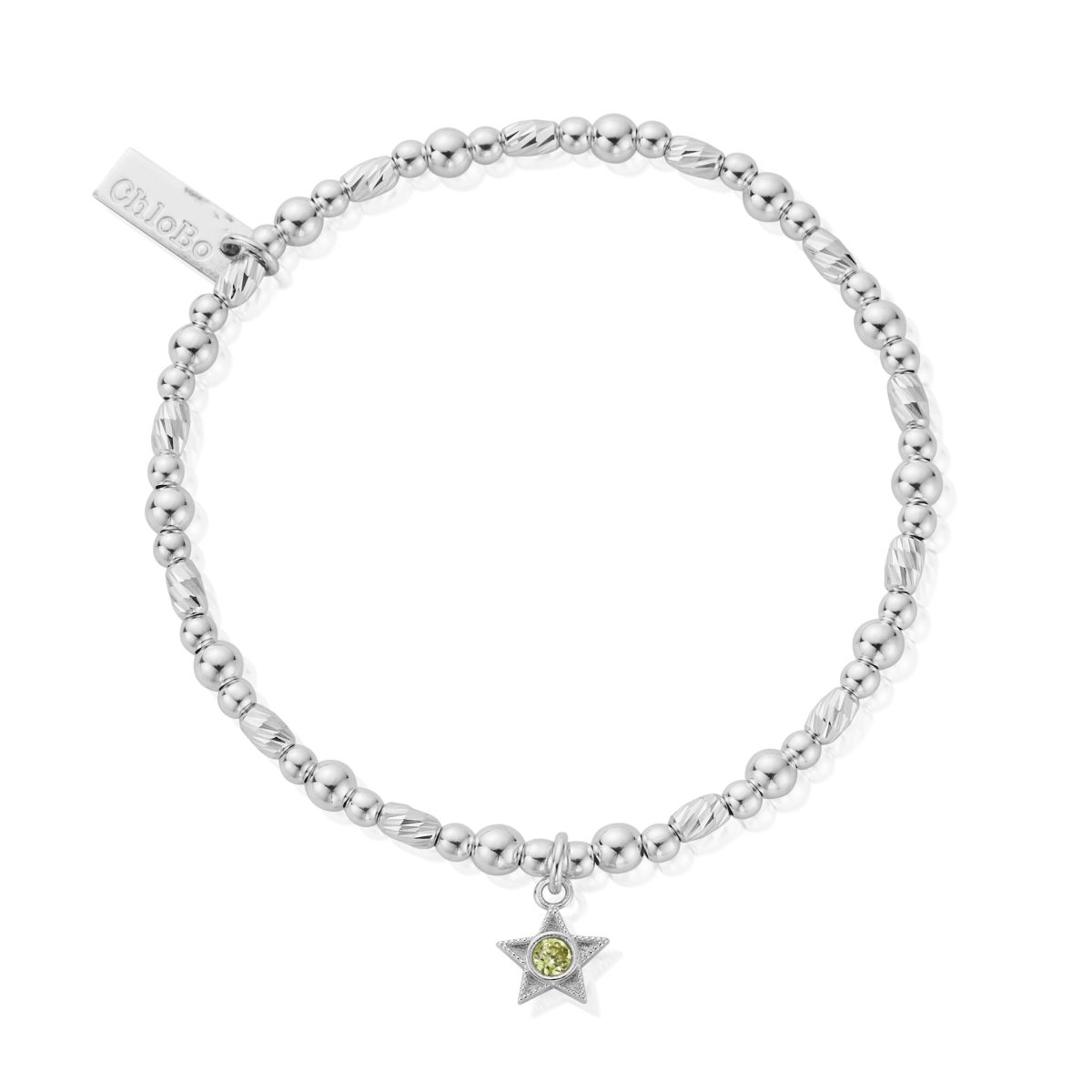 ChloBo Sterling Silver August Birthstone Bracelet