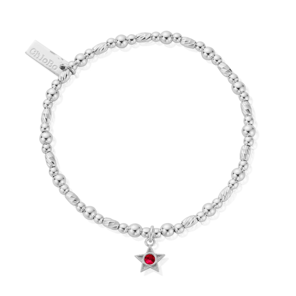ChloBo Sterling Silver January Birthstone Bracelet