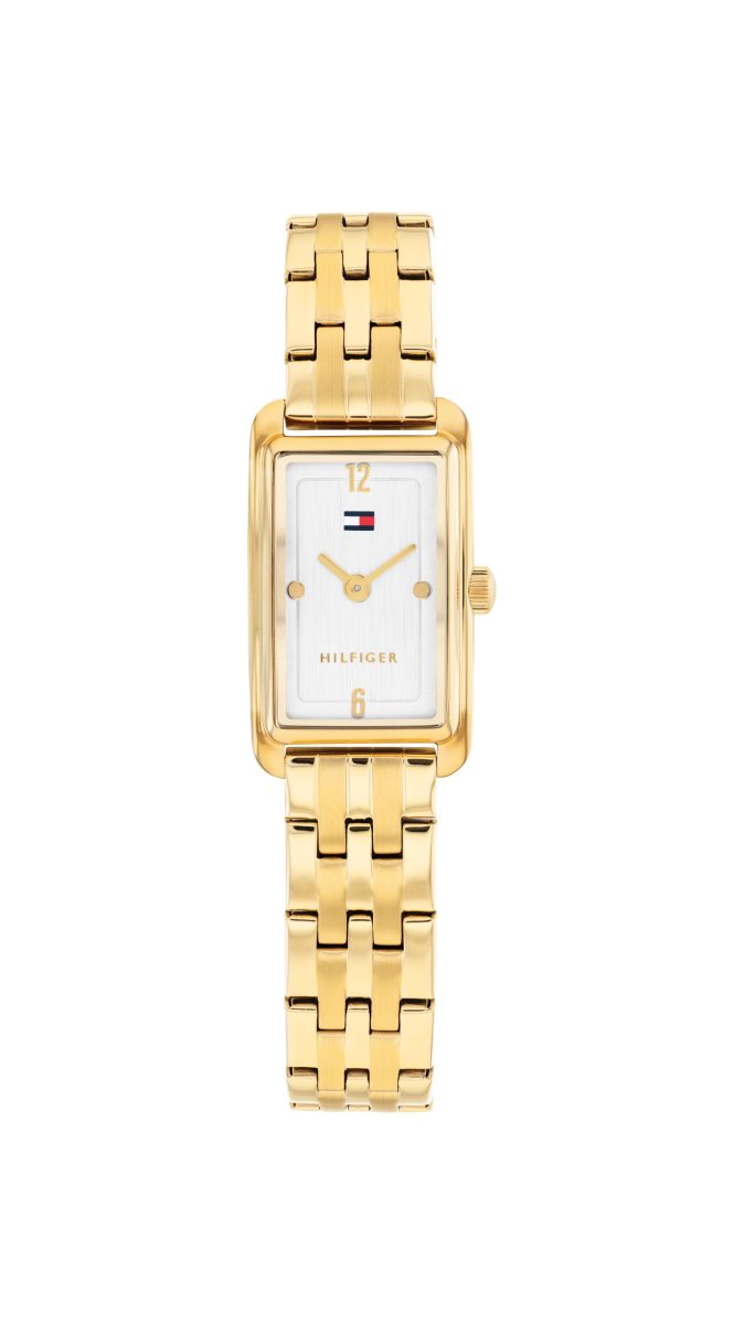 Tommy Hilfiger Madison - White Dial Gold Plated - Ladies Watch