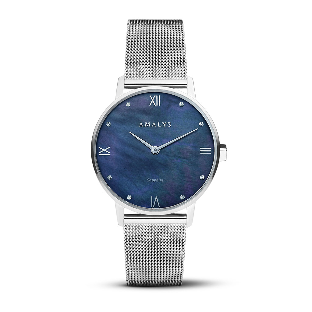 Amalys Aurore- Blue Galaxy Dial - Stainless Steel Ladies Watch