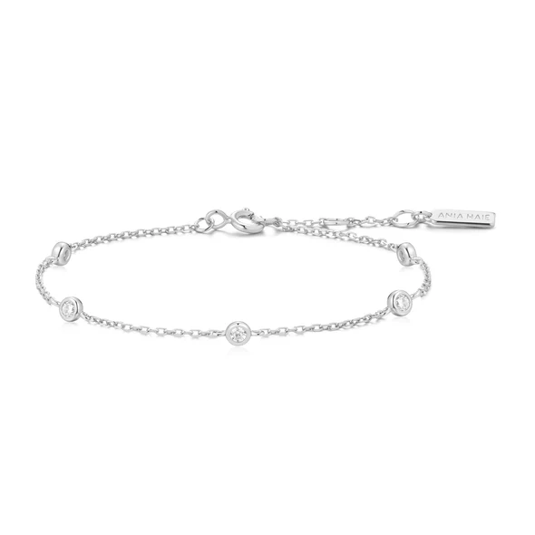 Ania Haie Sterling Silver Classic Bezel-Set Station Bracelet
