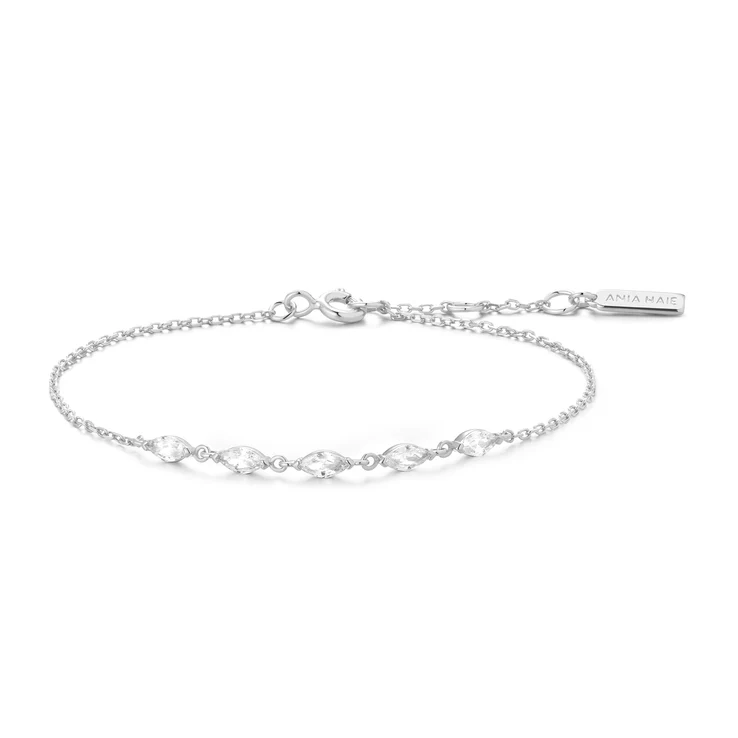 Ania Haie Sterling Silver Quintet Marquise Bracelet