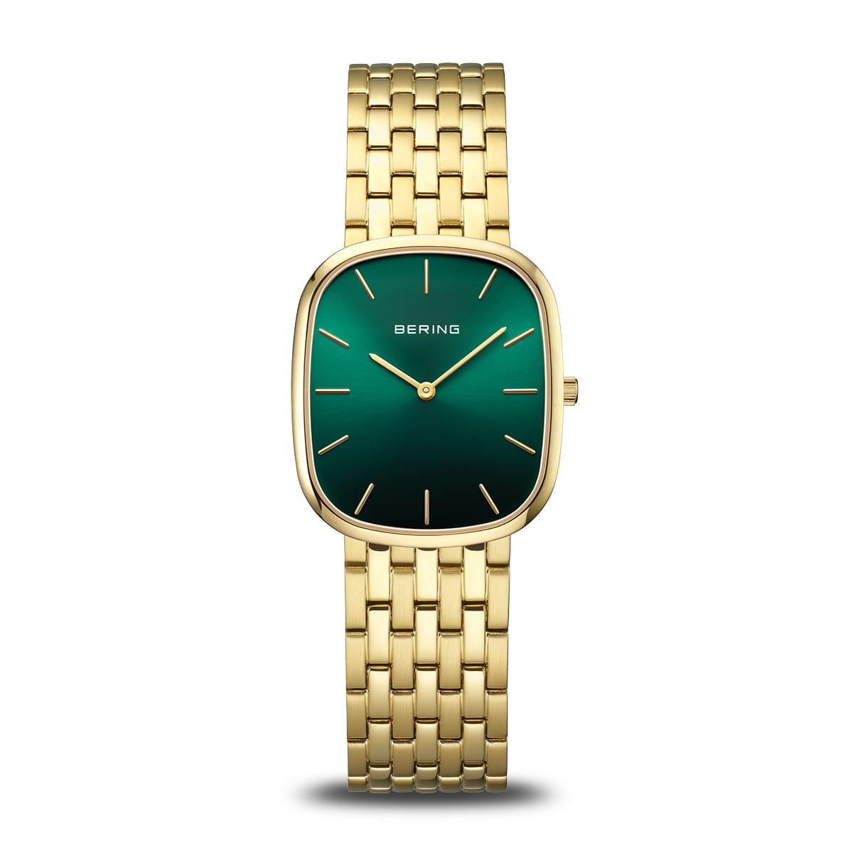 Bering Ladies Watch - Classic | polished gold | Green Dial | Stainless steel