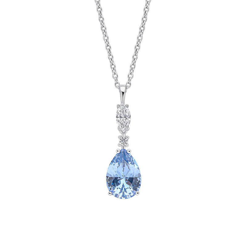 Diamonfire Teardrop and Marquise Drop Pendant
