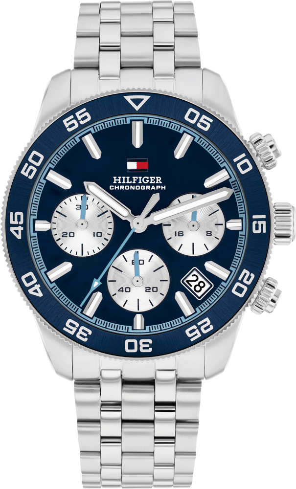 Tommy Hilfiger TH85 - Navy Chronograph Stainless Steel - Gents Watch