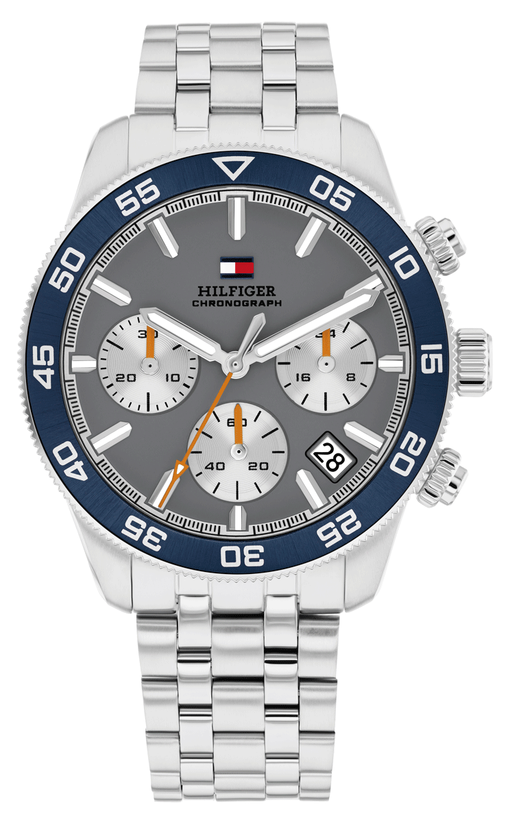 Tommy Hilfiger TH85 - Grey Chronograph Stainless Steel - Gents Watch
