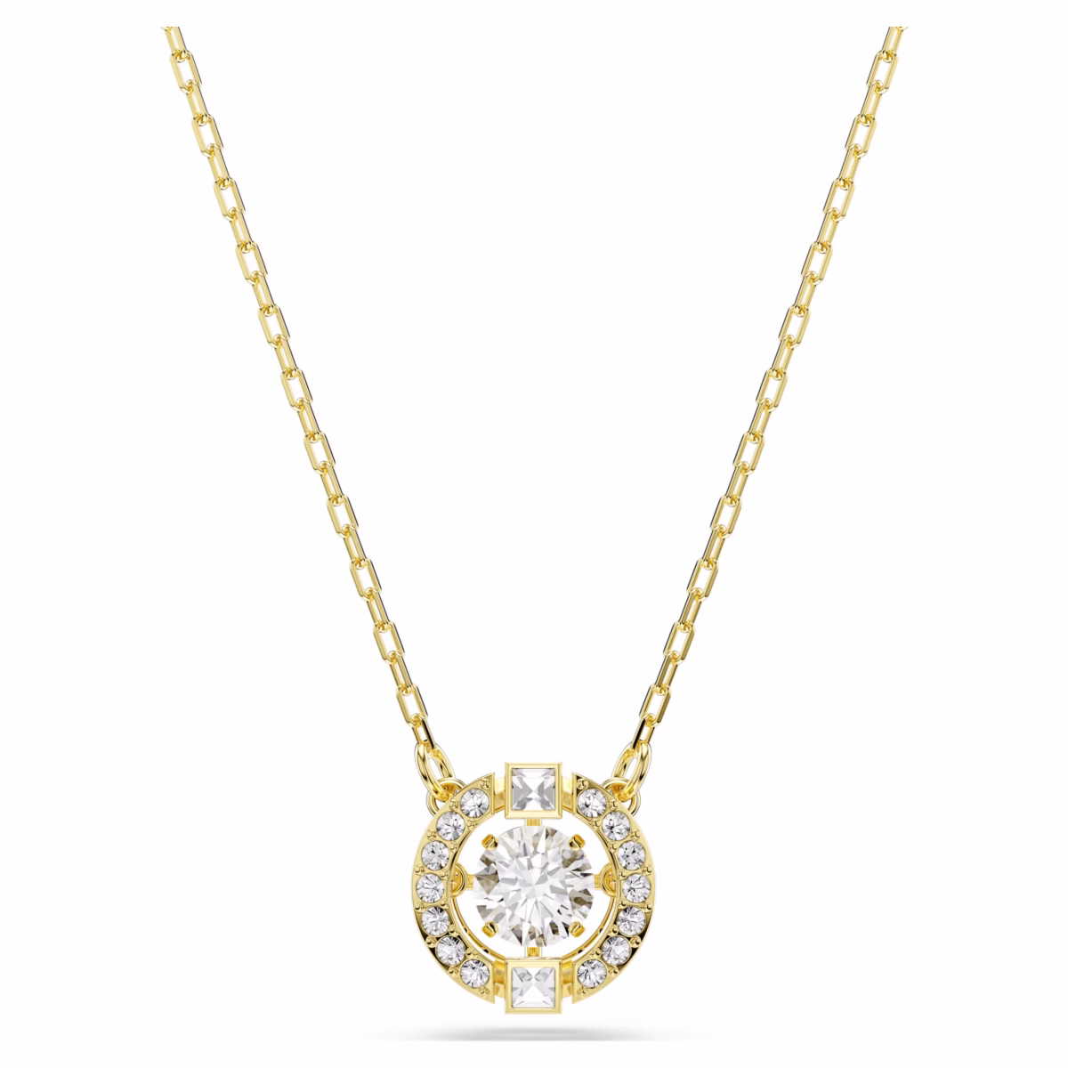Swarovski Gold Plated Mixed Cuts Una Angelic Pendant