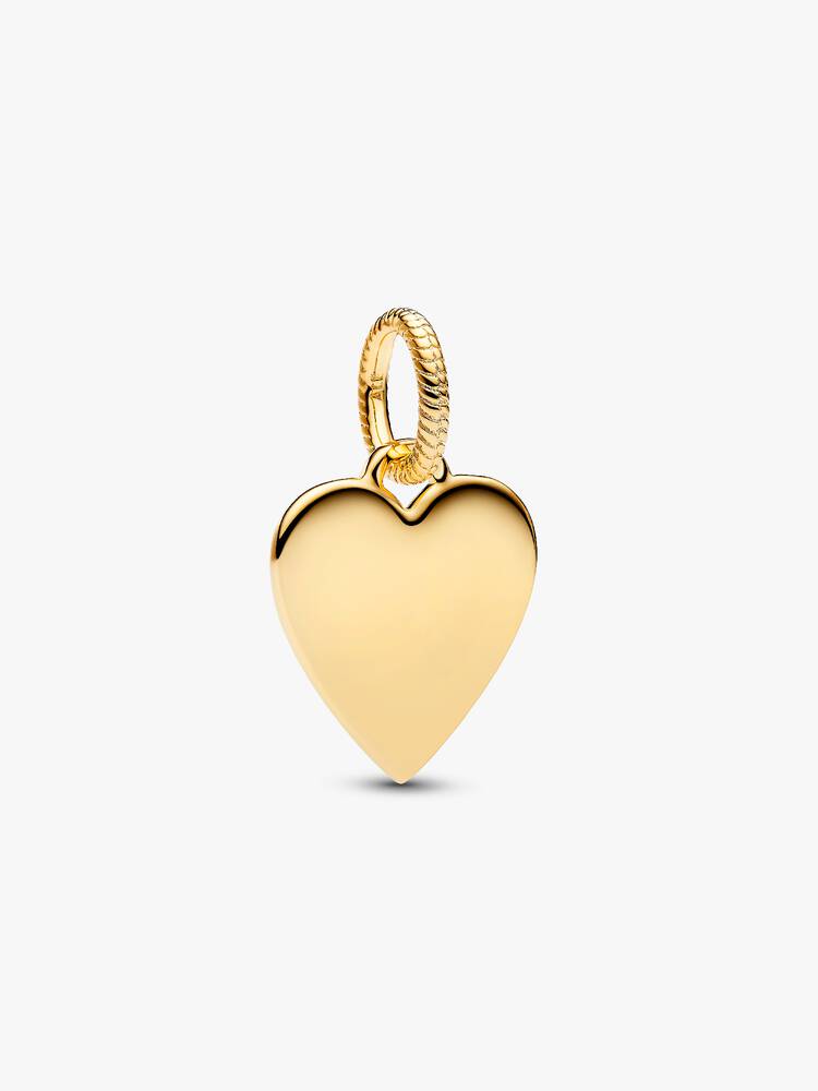 Pandora 14ct Gold Plated Heart Tag Pendant