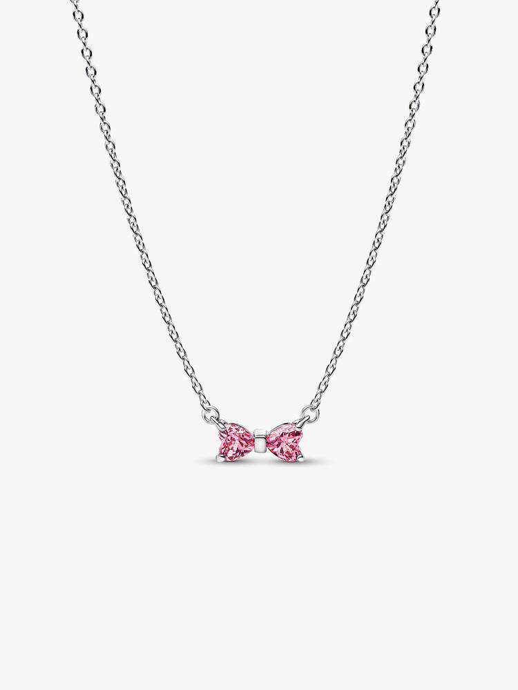 Pandora Sterling Silver Bow Pendant Necklace