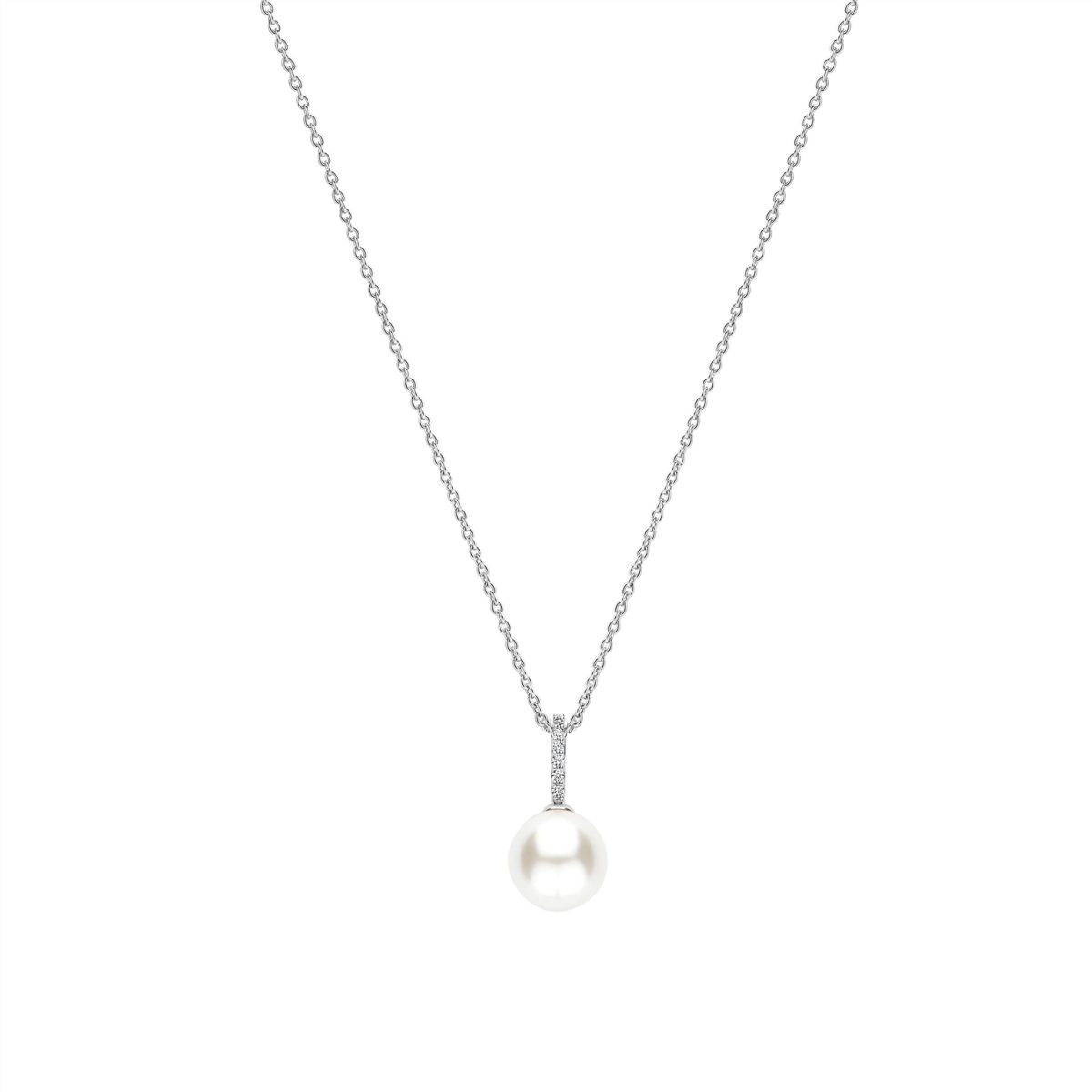 Ti Sento Sterling Silver Icon Pearl Necklace
