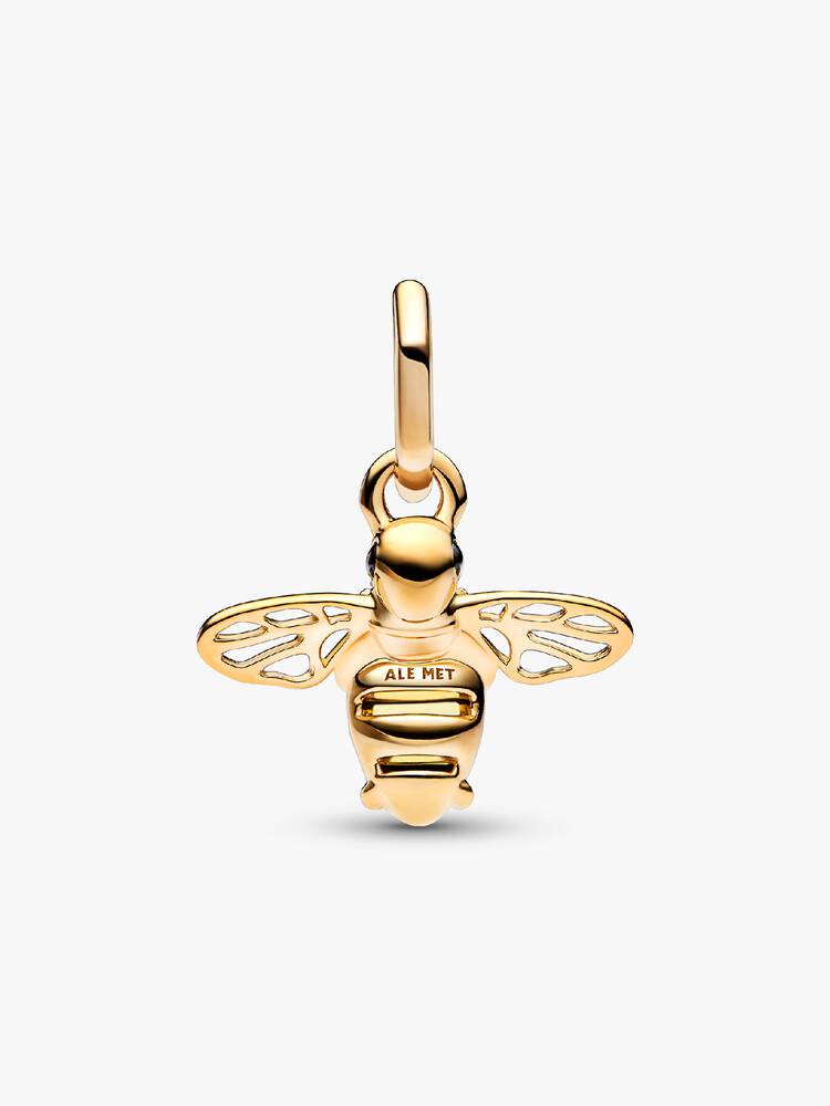 Pandora 14ct Gold Plated Sparkling Bee Dangle Charm