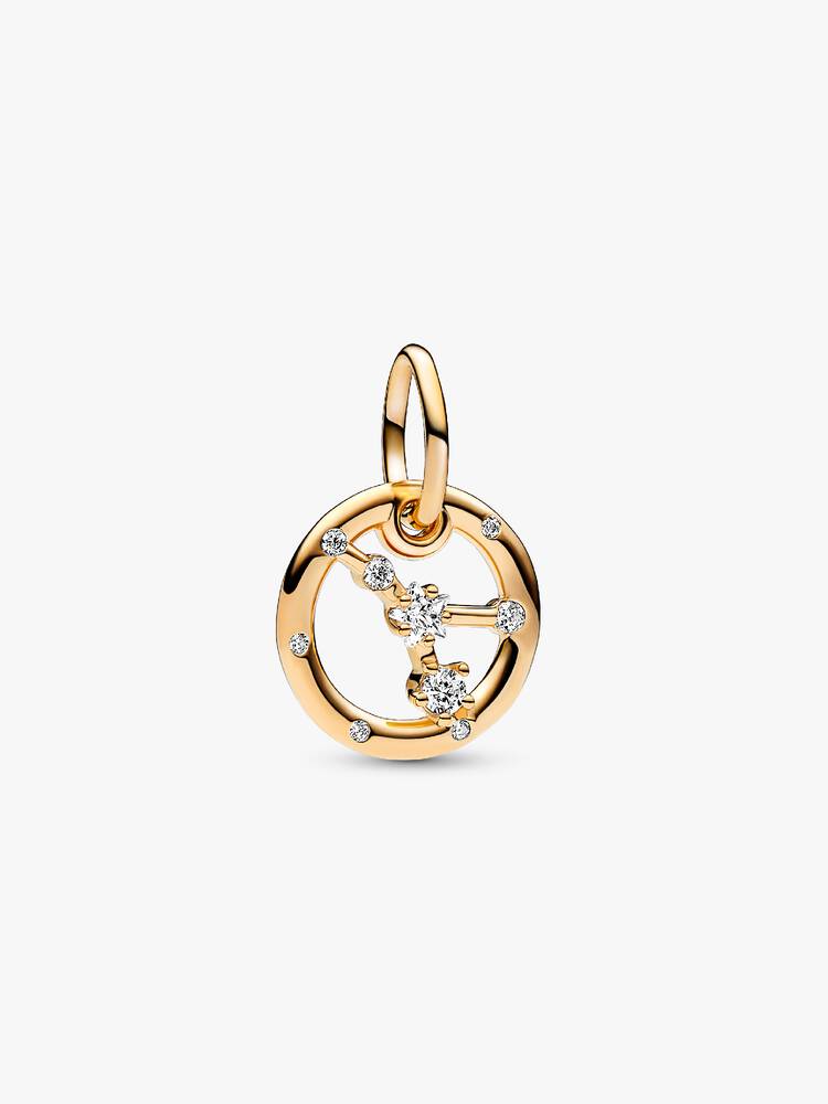 Pandora 14ct Gold Plated Cancer Zodiac Dangle Charm