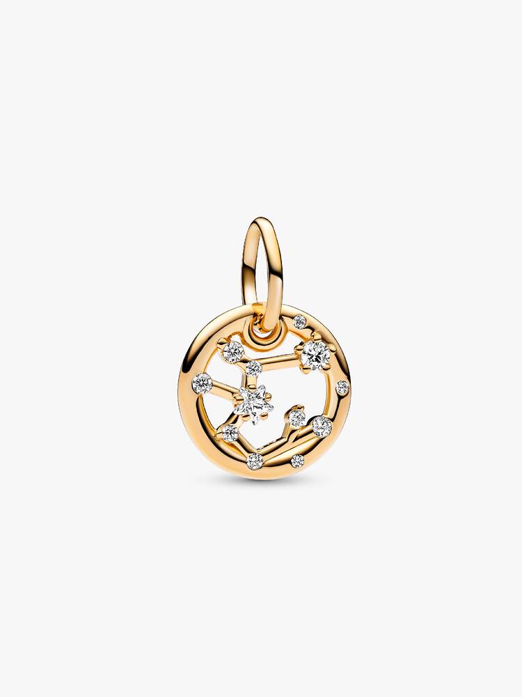 Pandora 14ct Gold Plated Sagittarius Zodiac Dangle Charm
