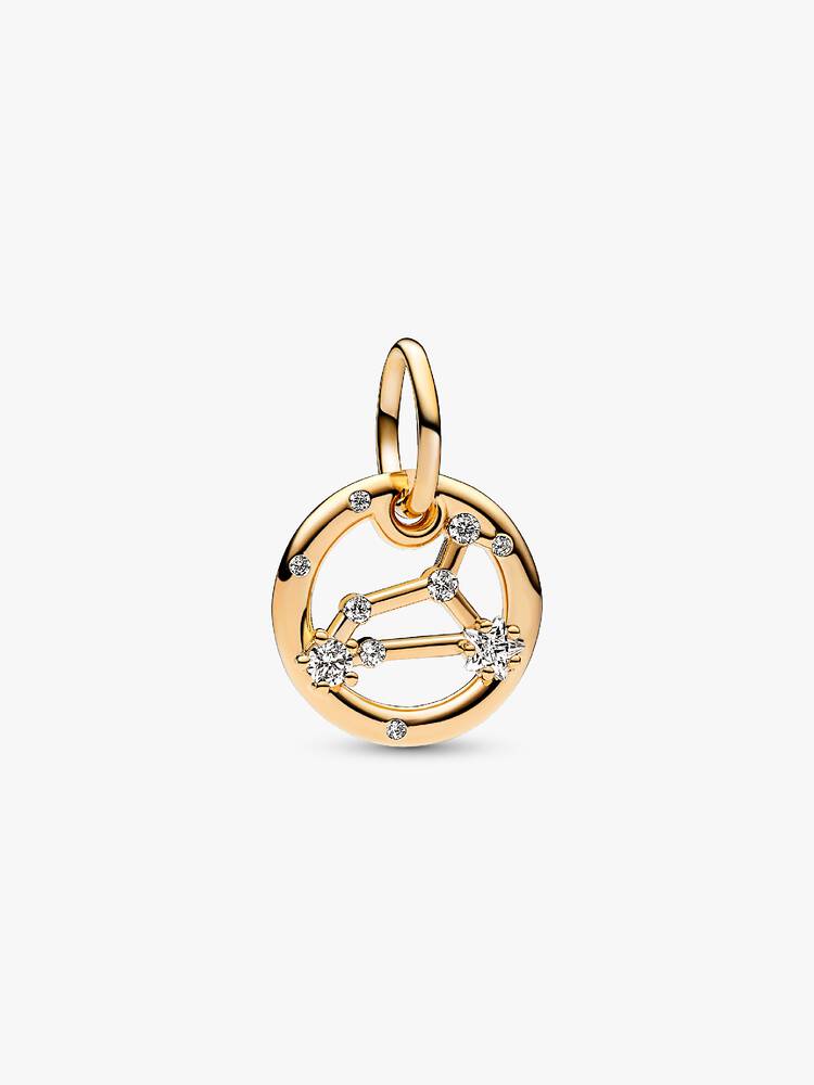 Pandora 14ct Gold Plated Leo Zodiac Dangle Charm