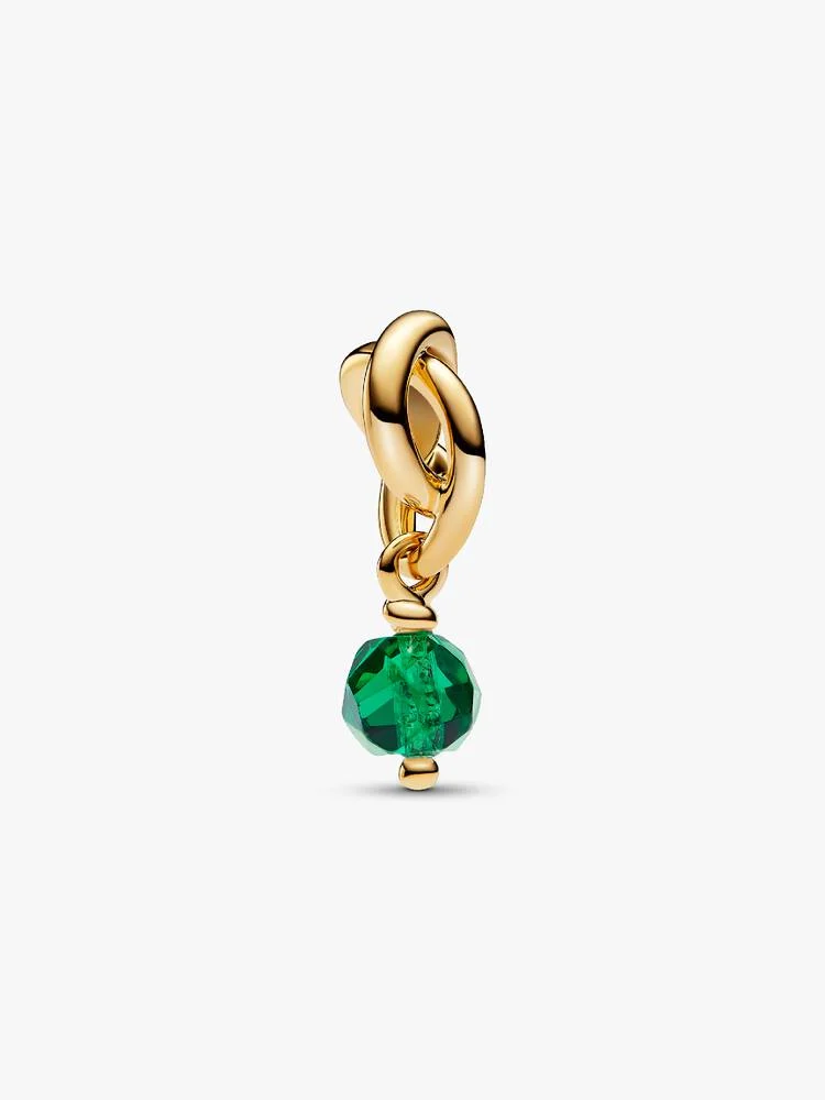 Pandora 14ct Gold Plated May Birthstone Eternity Circle Dangle Charm