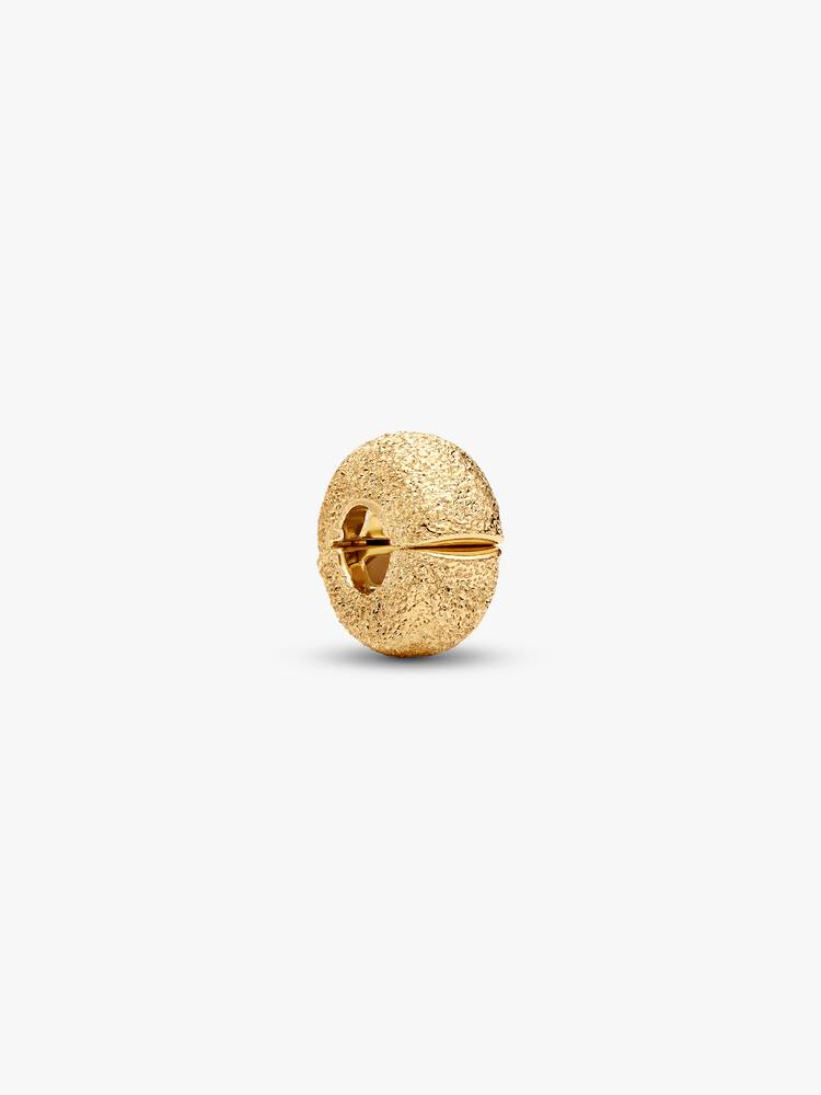 Pandora 14ct Gold Plated Textured Mini Clip Charm